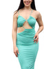 Escape To The Cabana Dress In Aqua - thumbnail