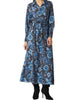 Bettina Dress In Blue Sunflower - thumbnail