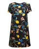 Mini Swing Dress In Black - thumbnail