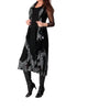 Patterned Maxi Dress In Black Multi - thumbnail