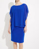 Layered Chiffon Rhinestone Dress In Royal Sapphire - thumbnail