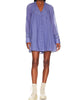 Haddie Solid Mini Dress In Prep Peri - thumbnail