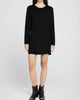 Moss Dress In Black Waffle - thumbnail