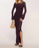 Monroe Dress In Cabernet - thumbnail