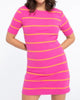 Must Have Stripe Dress In Tangerine/Pink - thumbnail
