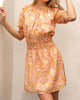 Frida Smocked Waist Dress In Mango - thumbnail