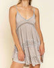 Spaghetti Strap Dress In Romantic Taupe - thumbnail