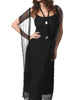 Sheer Mystery Maxi Dress In Black - thumbnail