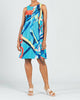 Sleeveless Slip Dress In Multi Brush Stroke - thumbnail