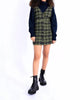 Plaid Jumper Mini Dress In Green - thumbnail