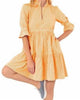 Teardrop Dress - Stripe Wash & Wear In Orange - thumbnail