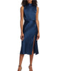 Walden Tie-Back Midi Dress In Navy - thumbnail