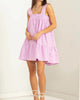 Sleeveless Ruffled Mini Dress In Lavender - thumbnail