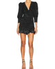Revaline Mini Dress In Black - thumbnail