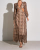 Puerto Vallarta Cut-Out Maxi Dress In Brown Tulum - thumbnail