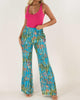 Blooming Bells Pant in Blue Floral/Gold - thumbnail