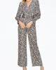 Toni Zebra-Print Belted Wrap-Effect Sateen Jumpsuit in Tan/Black - thumbnail