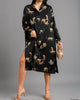 Wild Time Cardigan Dress In Black - thumbnail