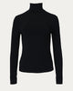 Stretch-Modal Jersey Turtleneck in Black - thumbnail