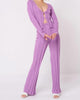 Wide Rib Knit Trouser in Lilac - thumbnail