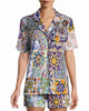 Morocco 2-Piece Short Pajama Set in Multi - thumbnail