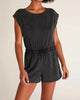Kelby Romper in Black - thumbnail