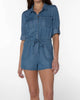 Utility Romper in Chambray - thumbnail