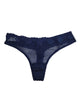 Duet Lace Low Rise Thong in Dark Denim - thumbnail