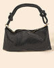 Women'S Rhinestone Studded Hobo Bag in Black - thumbnail