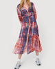 Lena Maxi Dress In Klaus Blue - thumbnail