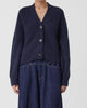 V-Neck Cardigan in Dark Night - thumbnail