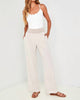 Wide Leg Pant in Tan - thumbnail