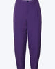 Radish High-Rise Balloon Tapered Pants in Purple - thumbnail