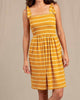 Gemina Sleeveless Dress In Gooseberry Wide Stripe - thumbnail