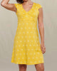 Rosemarie Dress In Lemon Sunflower Print - thumbnail