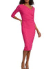 Hedy Dress In Fuchsia - thumbnail
