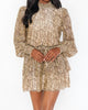 Russo Ruffle Dress In Glitter Python - thumbnail