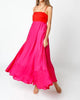 Lana Two Tone Maxi Dress in Pink/Red - thumbnail