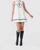 Twiggy Mini Dress in Porcelain - thumbnail