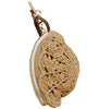 Seashell Coin Purse in Beige Straw - thumbnail