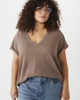 Whisper Cotton V-Neck Tee - thumbnail
