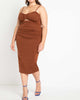Jackie Ruched Cut Out Dress - thumbnail