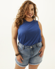 Merida Fray Hem Stretchy Denim Short - thumbnail