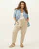 Mischa Striped Linen Jogger - thumbnail