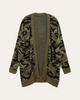 Mildred Camo Print Front Pocket Cardigan - thumbnail