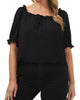 Omni Dotted Frilly Weekend Top - thumbnail
