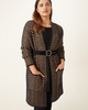 Lucy Herringbone Knit Cardigan - thumbnail