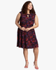 Senna Cap Sleeve Fit & Flare Dress - thumbnail