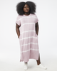 Stephanie Crew Neck Tie Dye Midi Dress - thumbnail