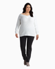 Albany Off The Shoulder V-Neck Sweater - thumbnail